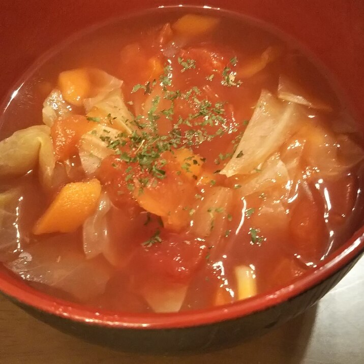 野菜たっぷりトマトスープ☆